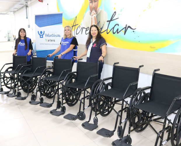 CHSL recebe seis cadeiras de rodas do Programa Lacre Amigo da Arteris